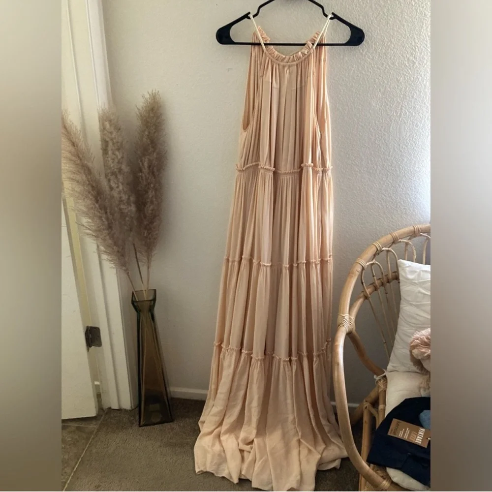 $600 Derek Lam Tan Maxi Dress - Picture 9 of 12